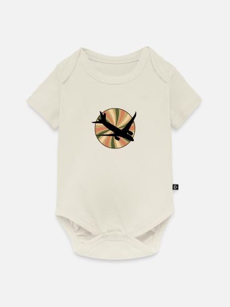 Luftfahrt Aerospace - Baby Premium Kurzarmbody - Naturweiß