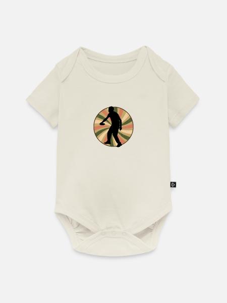 Frisbee Discgolf Discgolf - Baby Premium Kurzarmbody - Naturweiß