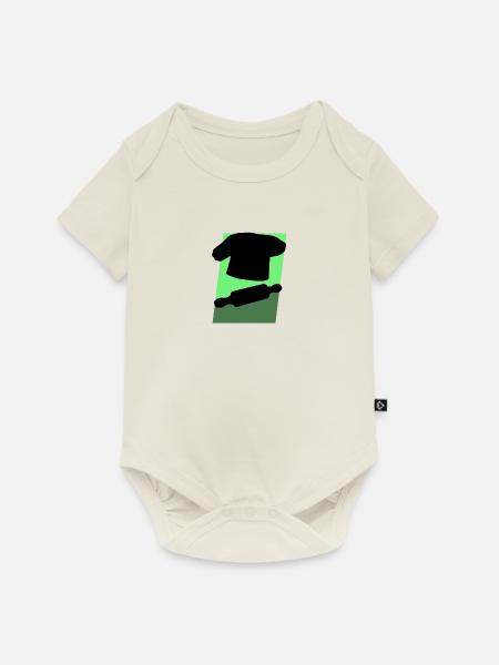 Backen Backwaren Bäckerei - Baby Premium Kurzarmbody - Naturweiß