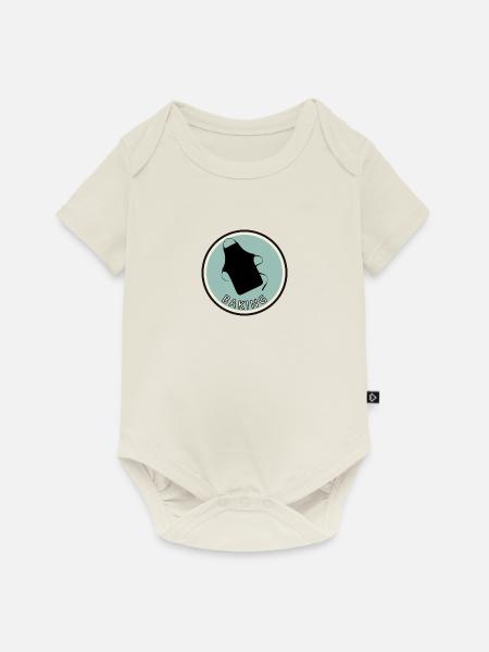 Baking Backwaren Baking - Baby Premium Kurzarmbody - Naturweiß