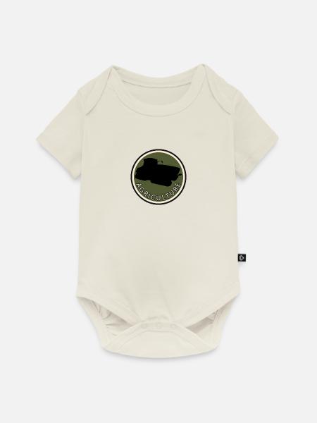 Hof Agriculture - Baby Premium Kurzarmbody - Naturweiß
