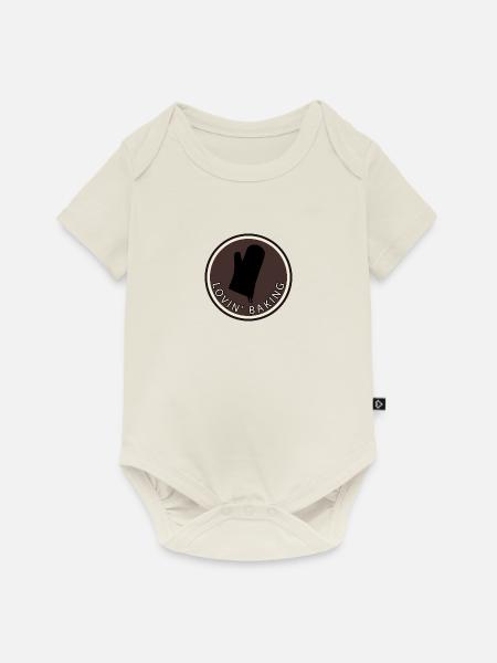 Kuchen Baking Backwaren - Baby Premium Kurzarmbody - Naturweiß