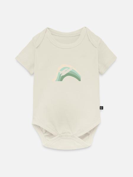 Luftfahrt Flieger Fliegen - Baby Premium Kurzarmbody - Naturweiß