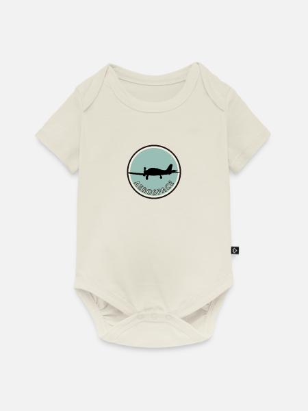 Luftfahrt Fliegen Pilot - Baby Premium Kurzarmbody - Naturweiß