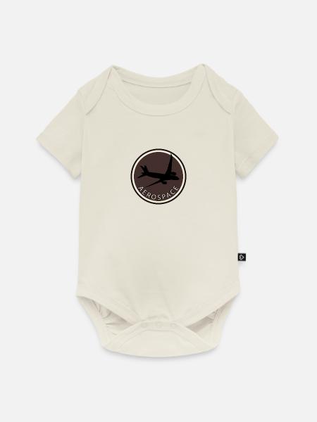 Luftfahrt Aerospace Pilot - Baby Premium Kurzarmbody - Naturweiß