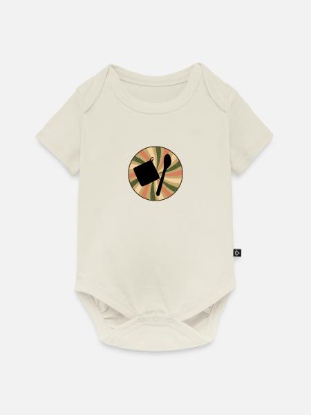 Backwaren Baking Backwaren - Baby Premium Kurzarmbody - Naturweiß