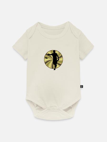 Frisbee Frisbee Discgolfspieler - Baby Premium Kurzarmbody - Naturweiß