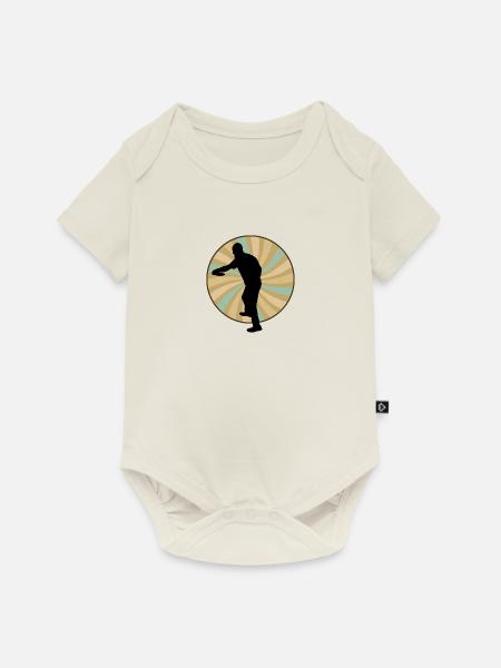 Sportart Frisbee - Baby Premium Kurzarmbody - Naturweiß