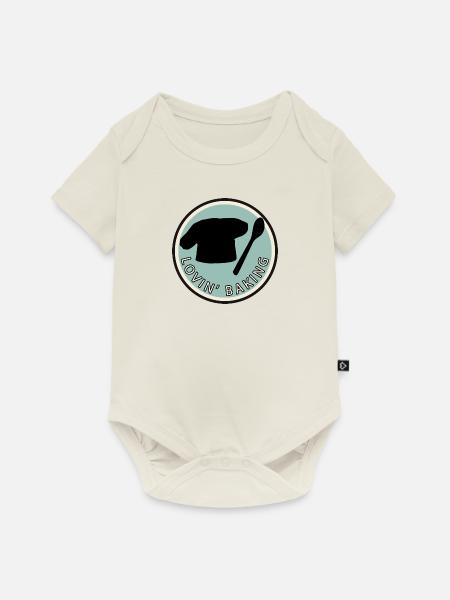 Backwaren Backen Backwaren - Baby Premium Kurzarmbody - Naturweiß
