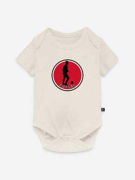 Futsal Futsalmannschaft - Baby Premium Kurzarmbody - Naturweiß