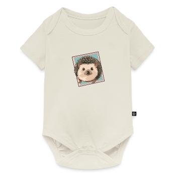 hérisson porc-épic piquant - Body à manches courtes Premium Bébé - blanc cassé - Devant