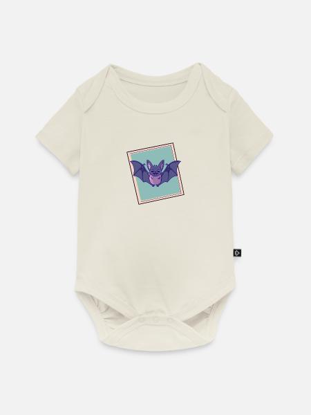 Fledermaus Fledermäuse - Baby Premium Kurzarmbody - Naturweiß