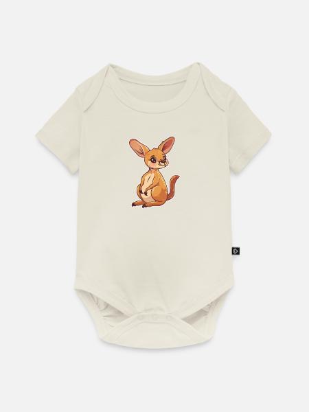 Kaenguru Aussie Sydney - Baby Premium Kurzarmbody - Naturweiß