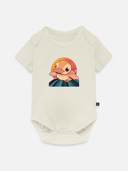 Schnabel Vogel - Baby Premium Kurzarmbody - Naturweiß