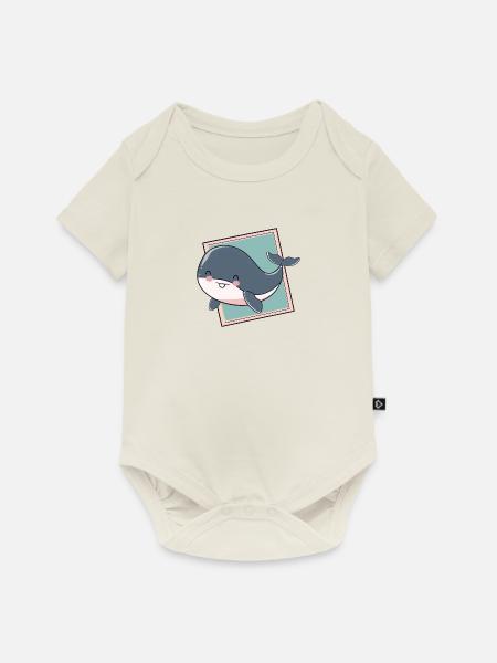 Meeresleben Unter Wasser - Baby Premium Kurzarmbody - Naturweiß
