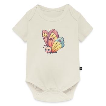 Papillon Été Printemps - Body à manches courtes Premium Bébé - blanc cassé - Devant
