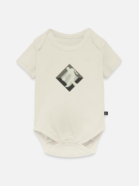 Bowling Strike Bowlingkugel - Baby Premium Kurzarmbody - Naturweiß