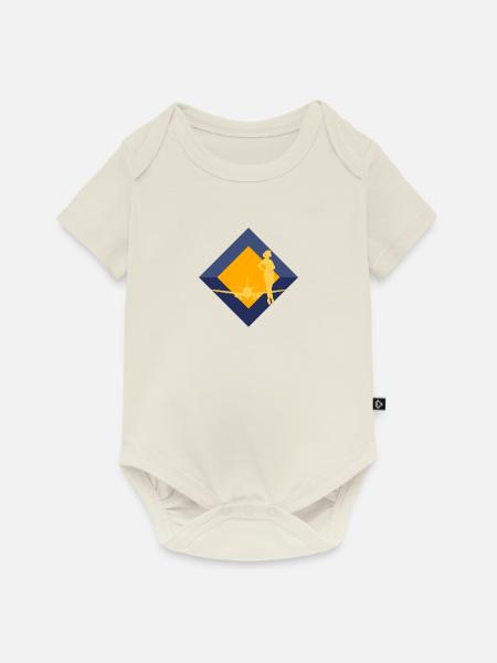 Flugbegleiter Flug - Baby Premium Kurzarmbody - Naturweiß