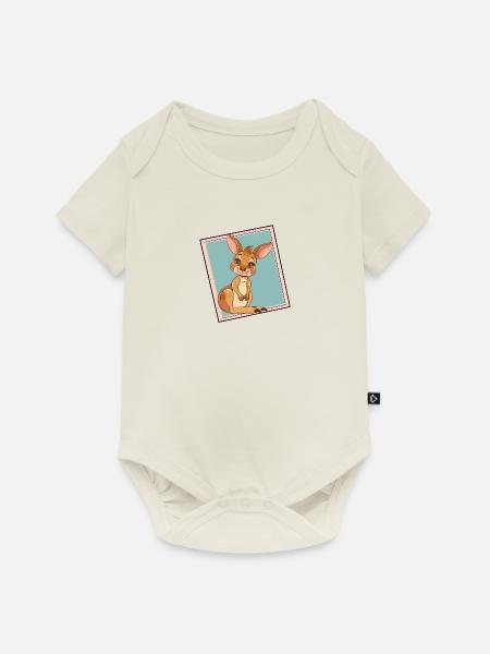 Kangaroo Sydney Aussie - Baby Premium Kurzarmbody - Naturweiß