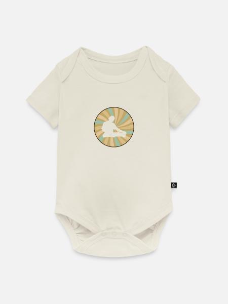 DJ Discjockey Electro - Baby Premium Kurzarmbody - Naturweiß