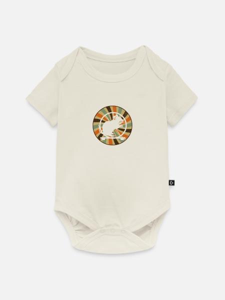 Nagetier Hamster Tierchen - Baby Premium Kurzarmbody - Naturweiß