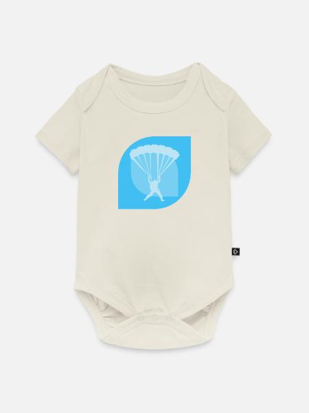 Skydiving Flugsport Adrenalin - Baby Premium Kurzarmbody - Naturweiß