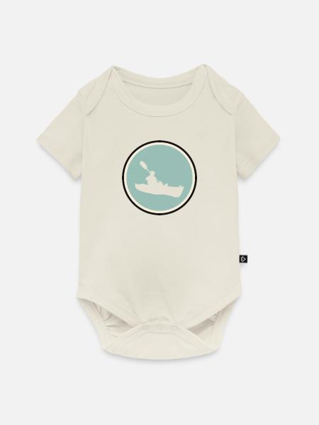 Kajakfahren Rafting - Baby Premium Kurzarmbody - Naturweiß
