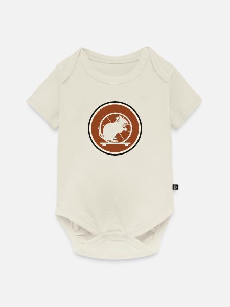 Nagetier Tierchen - Baby Premium Kurzarmbody - Naturweiß