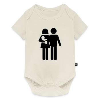 familie - Baby Premium short-sleeve bodysuit - off white - Front