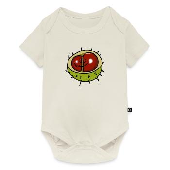 Chestnut Couple Love - Baby Premium short-sleeve bodysuit - off white - Front