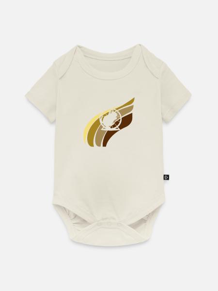Maus Hamster Tierchen - Baby Premium Kurzarmbody - Naturweiß