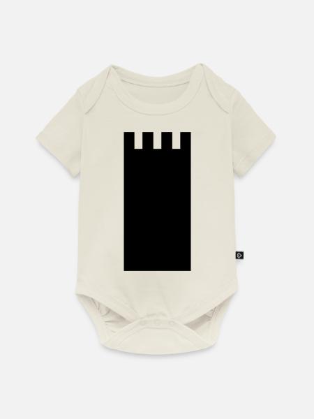 turm - Baby Premium Kurzarmbody - Naturweiß