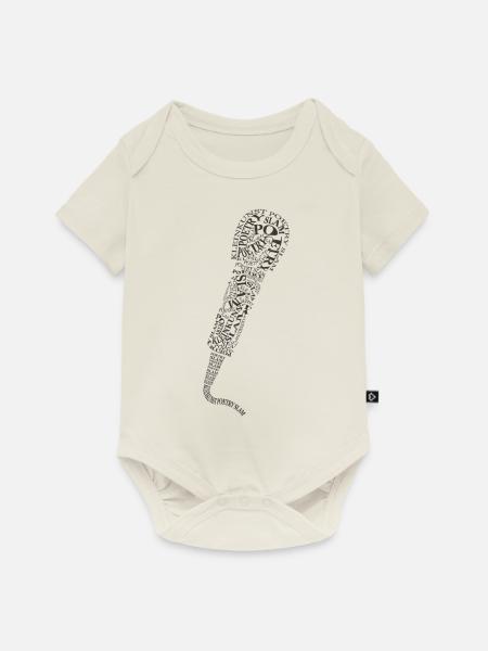 Poetry Slam Mic - Baby Premium Kurzarmbody - Naturweiß