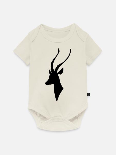 Antilope - Baby Premium Kurzarmbody - Naturweiß