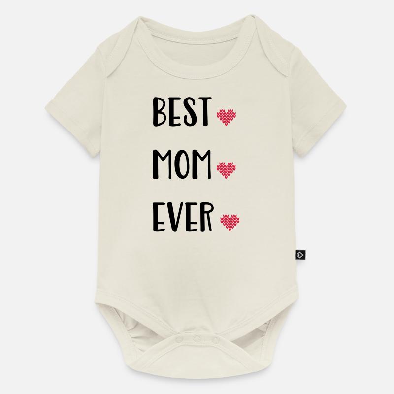 Mutter - Baby Premium Kurzarmbody - Naturweiß