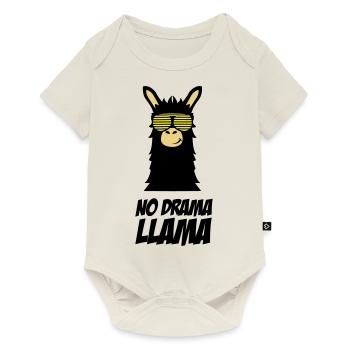 drama_llama_002 - Body à manches courtes Premium Bébé - blanc cassé - Devant