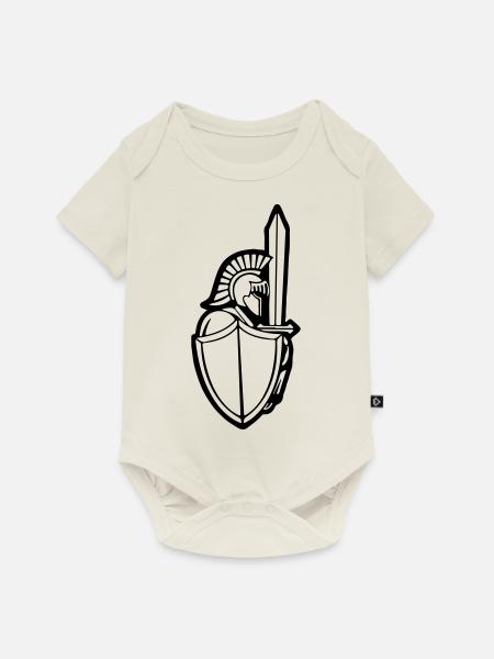 Kriegerlogo - Baby Premium Kurzarmbody - Naturweiß