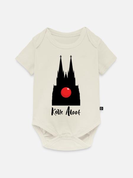 Karneval Kölle Alaaf am Kölner Dom - Baby Premium Kurzarmbody - Naturweiß