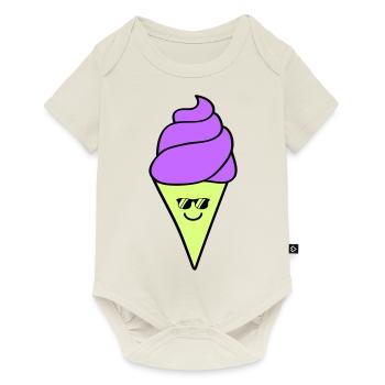 Icecream - Baby Premium short-sleeve bodysuit - off white - Front