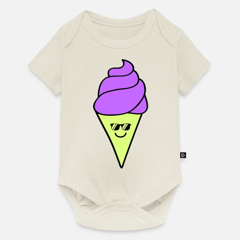 Glaces - Body à manches courtes Premium Bébé - blanc cassé