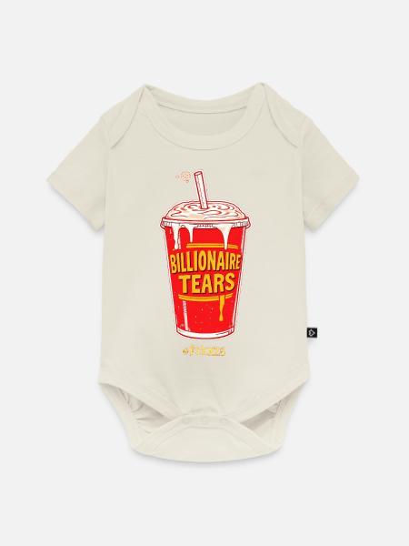 Billionaire Tears – Satirisches Protest-Shirt - Baby Premium Kurzarmbody - Naturweiß