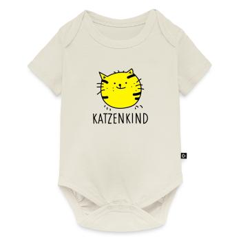 Katzenkind (b) - Baby Premium Kurzarmbody - Naturweiß - Vorne