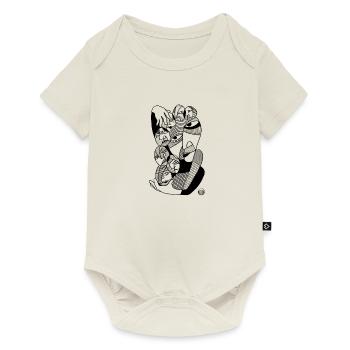 7 SEITEN - Baby Premium Kurzarmbody - Naturweiß - Vorne