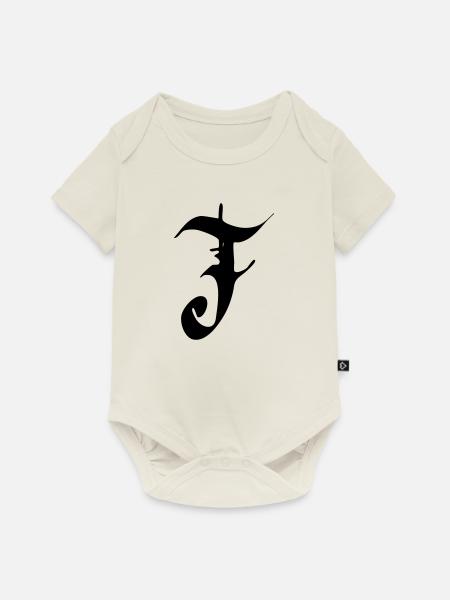 F - Baby Premium Kurzarmbody - Naturweiß