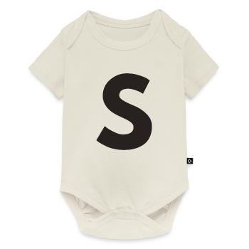 S - Baby Premium Kurzarmbody - Naturweiß - Vorne