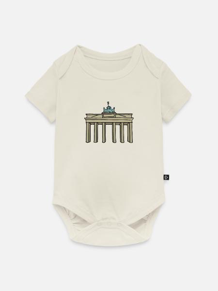 Berlin Brandenburger Tor - Baby Premium Kurzarmbody - Naturweiß