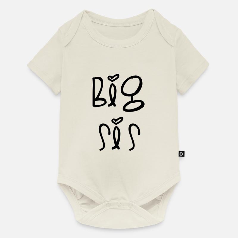 Big Sis - Body à manches courtes Premium Bébé - blanc cassé