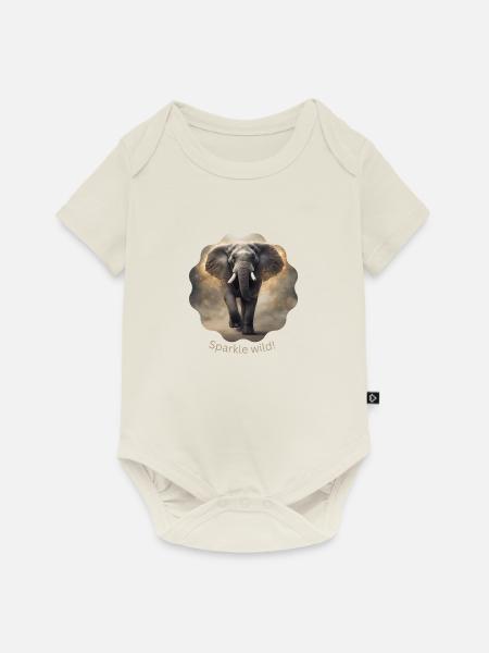 Sparkle wild 2 - Baby Premium Kurzarmbody - Naturweiß