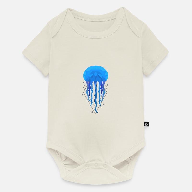 Méduse feu méduse - Body à manches courtes Premium Bébé - blanc cassé