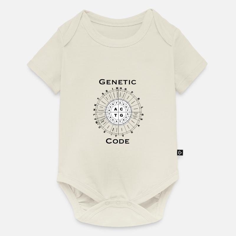 Genetic Code - Baby Premium Kurzarmbody - Naturweiß